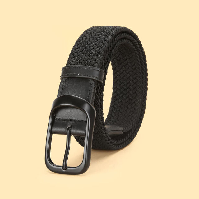 Ceinture de golf tissée élastique réglable et extensible de 3,5 cm de large personnalisée en usine pour hommes et femmes