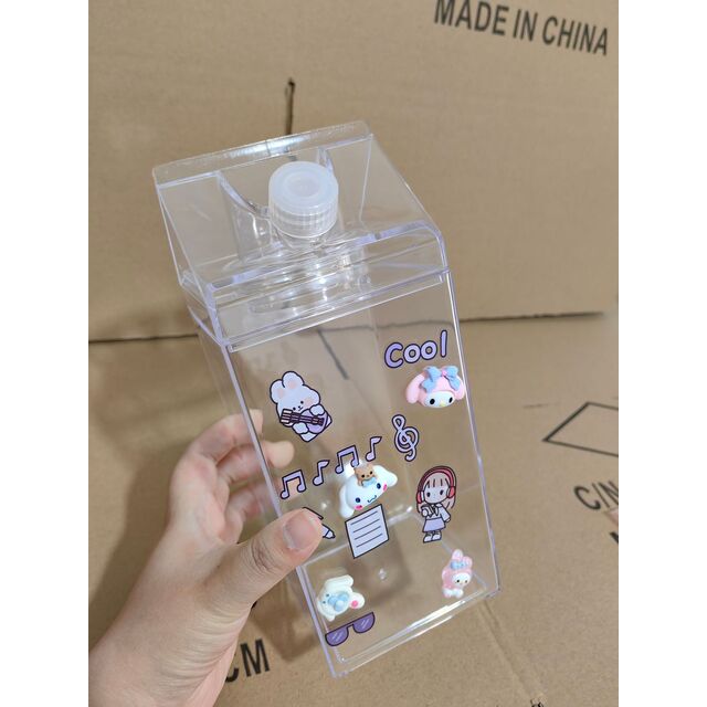 RTS Botol Susu Plastik 500ml/1000ml Gelas Anak-Anak Botol Akrilik