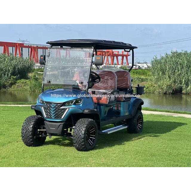 Hochwertiger chinesischer 4-Sitzer Elektro Golfwagen, Straßenzulassung, Lithiumbatterie, Günstiger Buggy-Verkauf