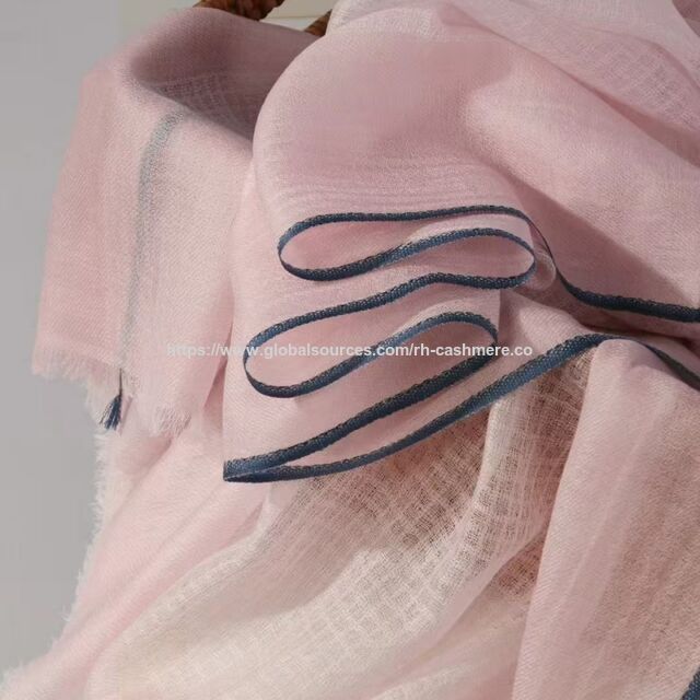 Prix usine mérinos laine cachemire carreaux écharpe châle en laine