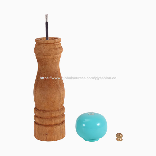 Moinhos de Sal e Pimenta de Madeira de Acácia Personalizados, Conjunto de Moedores de Moagem Manual para Uso na Cozinha