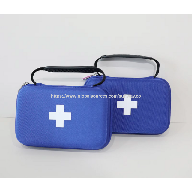 Trousse de premiers secours médicale EVA étanche et antichoc, avec poignée pour le stockage de fournitures d'urgence multi-compartiments