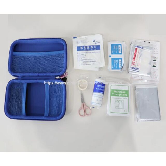 Trousse de premiers secours médicale EVA étanche et antichoc, avec poignée pour le stockage de fournitures d'urgence multi-compartiments