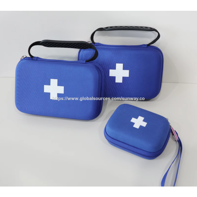Trousse de premiers secours médicale EVA étanche et antichoc, avec poignée pour le stockage de fournitures d'urgence multi-compartiments