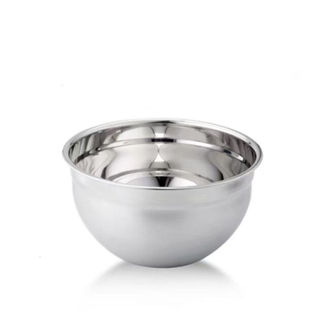 Nova Tigela de Salada com Fundo de Silicone e Tampa, Conjunto de Tigelas para Cozinhar e Assar, Tigela Multiusos de Aço Inoxidável para Bater Ovos