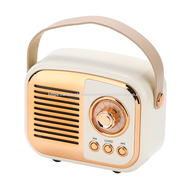 Mini Radio Portátil Diseño Moderno Altavoz Inalámbrico Luz Led RGB Música Altavoz Exterior para Fiesta Interior con BT TF USB FM