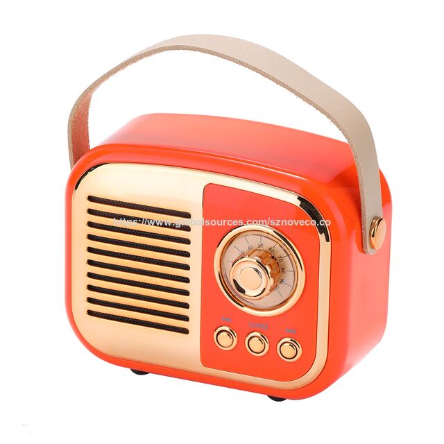 Mini Radio Portátil Diseño Moderno Altavoz Inalámbrico Luz Led RGB Música Altavoz Exterior para Fiesta Interior con BT TF USB FM
