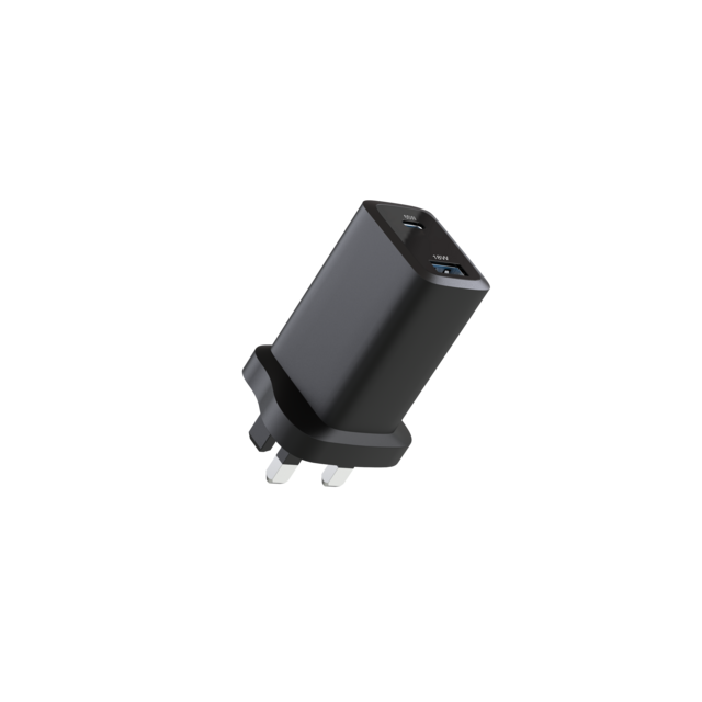 Cargador de pared GaN PD de 65 W 1A+1C