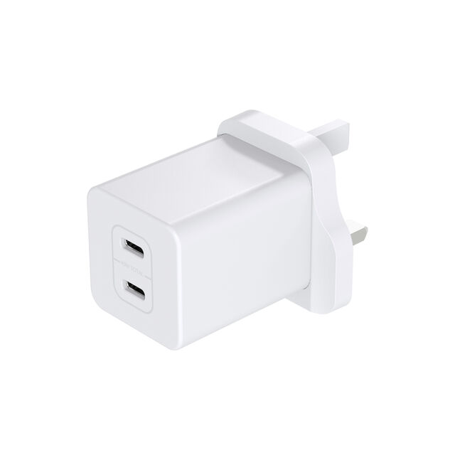 Cargador de pared de 45W PD (USB-C+USB-C)