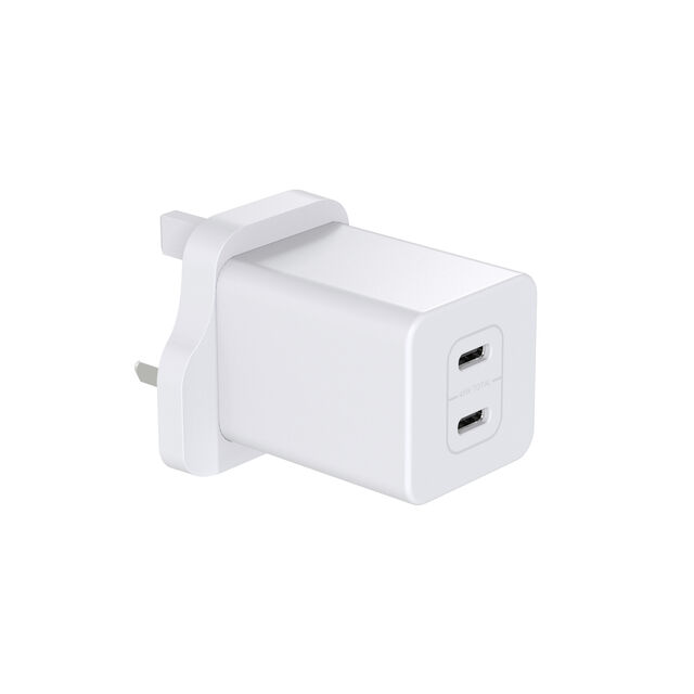 Cargador de pared de 45W PD (USB-C+USB-C)