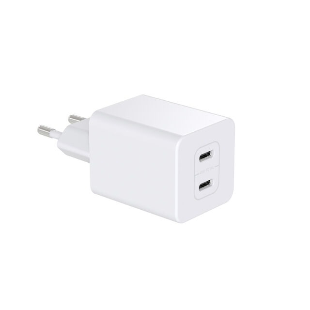 Cargador de pared de 45W PD (USB-C+USB-C)