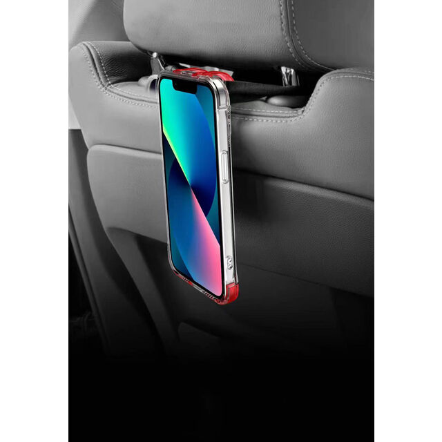 جراب شفاف مع حامل لهاتف iPhone 14 13 12 11 Pro Max، غطاء هاتف محمول بأربعة زوايا مع حامل لسلسلة iPhone 13