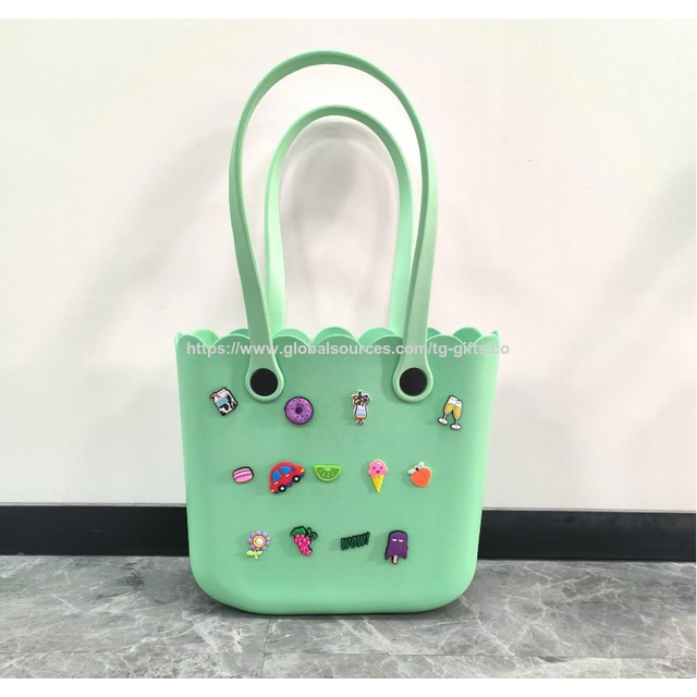 Sac fourre-tout de plage en caoutchouc et gelée pour femmes, pochette en silicone avec logo personnalisé, sac à main en silicone imperméable et tendance, OEM