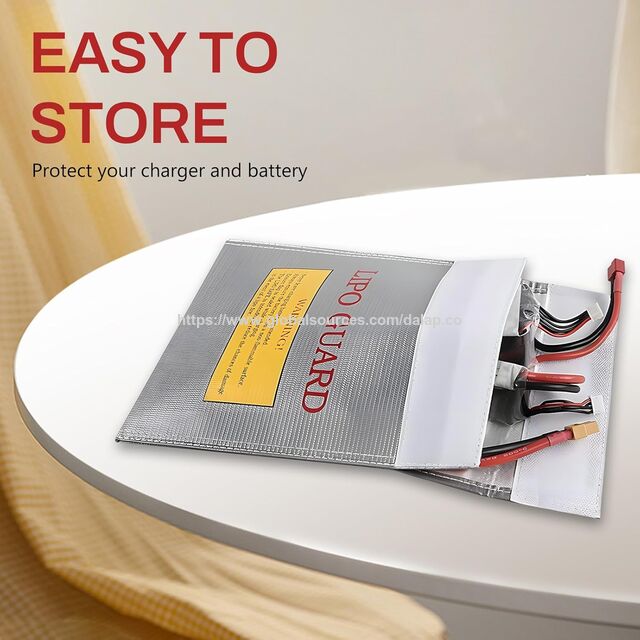 Bolsas Ignífugas para Documentos, Bolsa para Batería Lipo, Bolsa para Batería de Bicicleta Eléctrica, Bolsa Ignífuga para Almacenamiento de Baterías de Litio y Documentos Importantes
