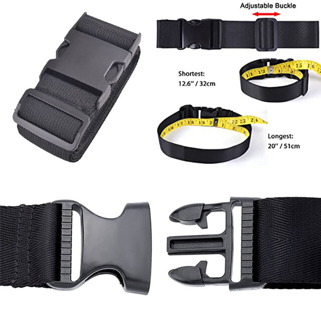 Individuell anpassbarer, strapazierfähiger Gepäckgurt aus robustem Nylongewebe, verstellbarer Kofferband für sicheres Reisegepäck, Teile & Zubehör für Taschen