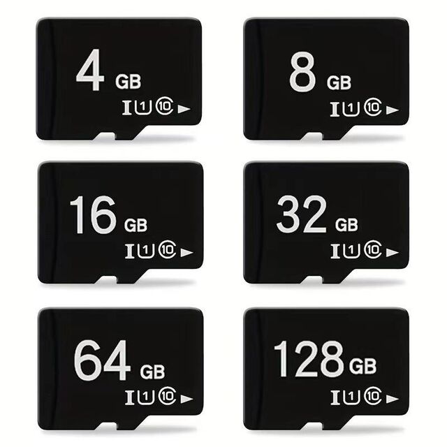 Carte mémoire TF pleine capacité 128MB 256MB 512MB 1GB 2GB 4GB pour appareil photo de téléphone