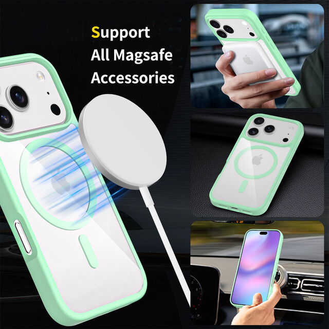 وصل حديثًا عام 2026: غطاء هاتف i Phone 17 Pro Max غير لامع وشفاف للاستخدام اليومي