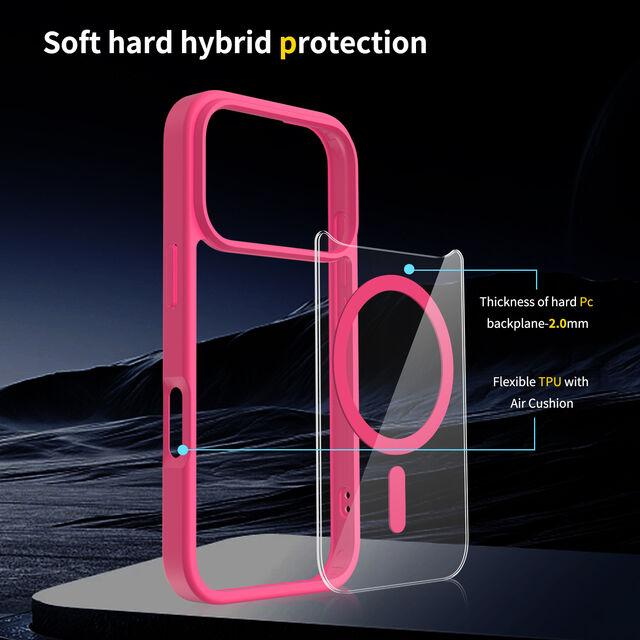 وصل حديثًا عام 2026: غطاء هاتف i Phone 17 Pro Max غير لامع وشفاف للاستخدام اليومي