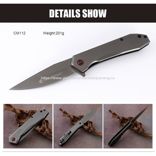 Couteau de poche EDC pliant tactique de camping et de survie en plein air personnalisé en gros avec lame en acier inoxydable 3CR13, vente chaude