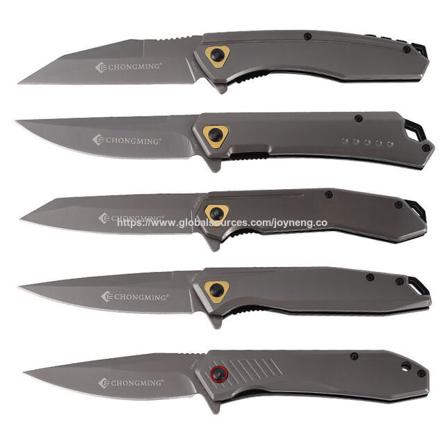 Couteau de poche EDC pliant tactique de camping et de survie en plein air personnalisé en gros avec lame en acier inoxydable 3CR13, vente chaude