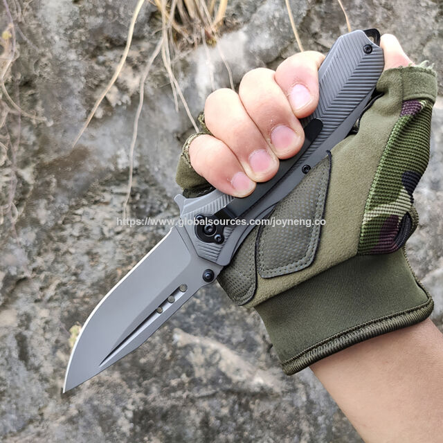 Couteaux de Chasse Personnalisés, Tactiques, de Survie, de Camping, de Poche et Bon Marché avec Manche en Bois