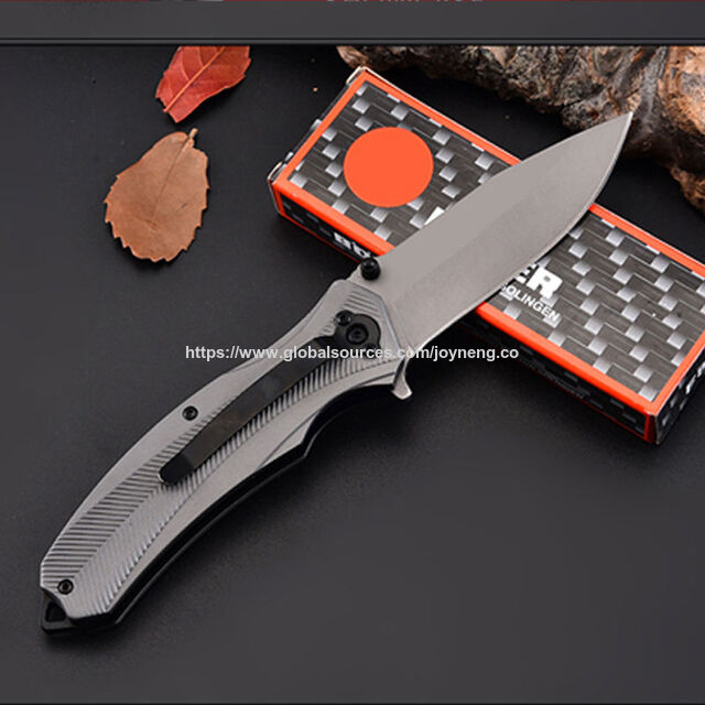 Couteaux de Chasse Personnalisés, Tactiques, de Survie, de Camping, de Poche et Bon Marché avec Manche en Bois