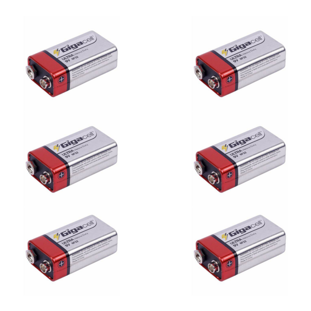 Carbon-Zink-Batterie 6F22 Ultra Heavy Duty 9-Volt-Batterie im Großhandel mit langlebiger Leistung für Rauchmelder