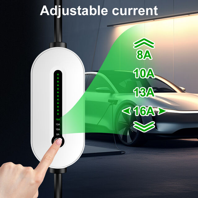 Gocean Bester Preis Ip 66 8a 10a 13a 16a Einstellbares tragbares Ev-Ladegerät Einstellbares tragbares Ev-Ladegerät Ladegerät für Elektroautos