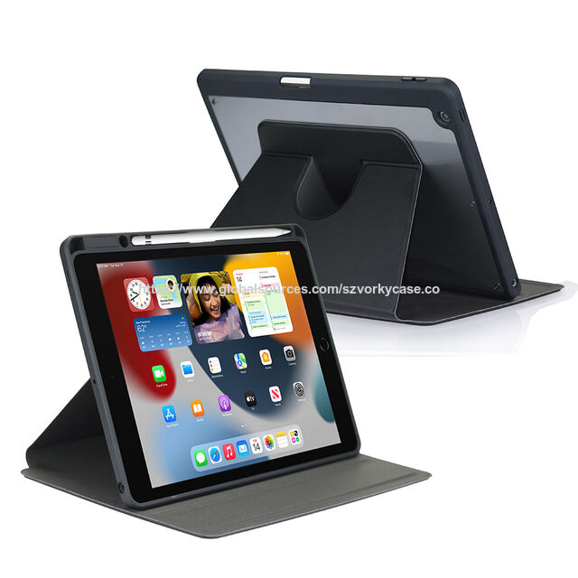 جراب تابلت جلد PU دوار 360 درجة لجهاز Ipad الجيل العاشر Pro 11/12.9 بوصة