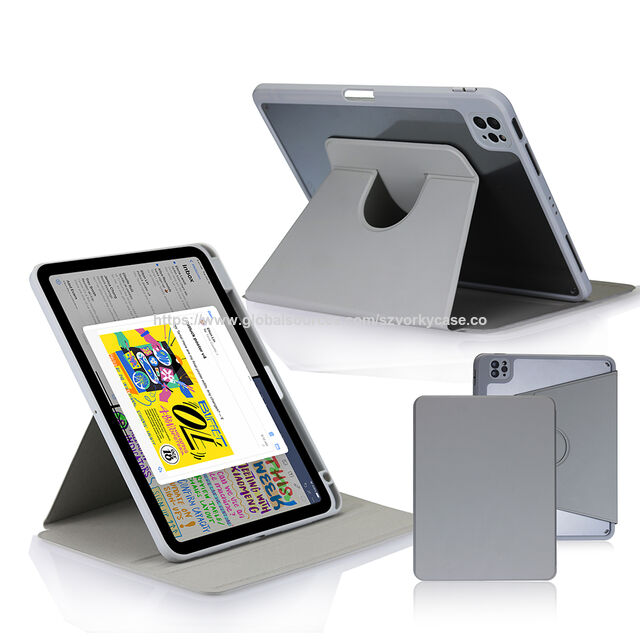 جراب تابلت جلد PU دوار 360 درجة لجهاز Ipad الجيل العاشر Pro 11/12.9 بوصة