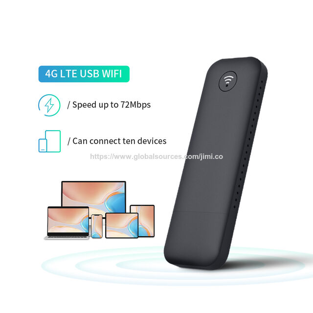 Novo Modem WiFi USB 4G Mini Roteador 3G 4G LTE com Firewall VPN WiFi 2.4G Suportado para Aplicações Empresariais