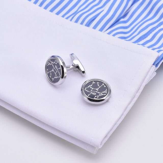Gemelos con diseño del zodiaco para trajes y camisas de hombre - gemelos creativos
