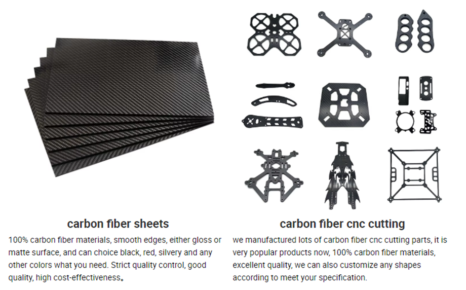 Buy China Wholesale Factory Custom Carbon Fiber Drone Frame Part Kits ...