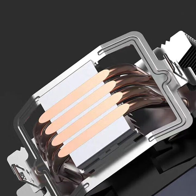 Harga pabrik tiga warna tetap Warna OEM/ODM Komputer CPU Cooler 4 Heatpipe Pendingin CPU untuk Intel 1150/1200/1366/1700 AMD4/AMD5