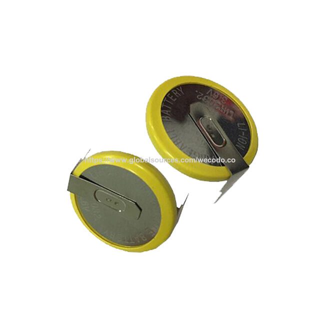 Pila de botón recargable LIR 2025 de 35mAh con terminales/pines 24*5.0mm - Ideal para dispositivos electrónicos