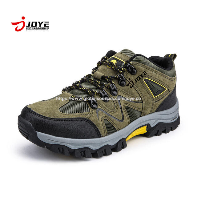 Venta al por mayor de fábrica para hombre, zapatos impermeables ligeros para senderismo deportivo al aire libre, botas de senderismo de primavera y otoño resistentes al desgaste