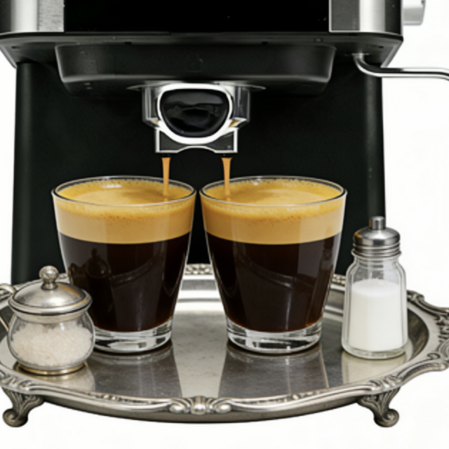 Máquina de café expresso semiautomática de 15 bar com vaporizador de leite em aço inoxidável