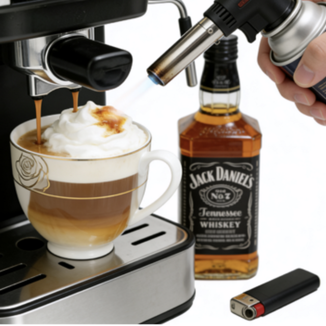 Máquina de café expresso semiautomática de 15 bar com vaporizador de leite em aço inoxidável