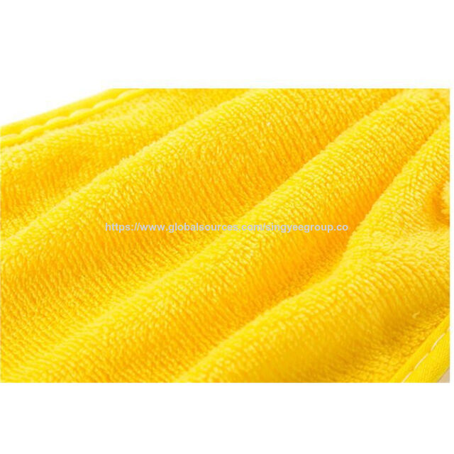 Toalhas de mão de veludo coral, desenho animado fofo, suprimentos de cozinha, panos absorventes pendurados, pano de prato, trabalhos domésticos