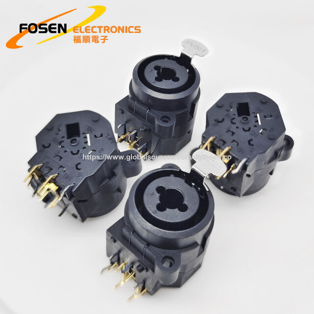 الجملة 3 دبوس ذكر XLR ميكروفون المقبس مربع دبوس مستقيم لمكبرات الصوت الصوتية ومكبرات الطاقة