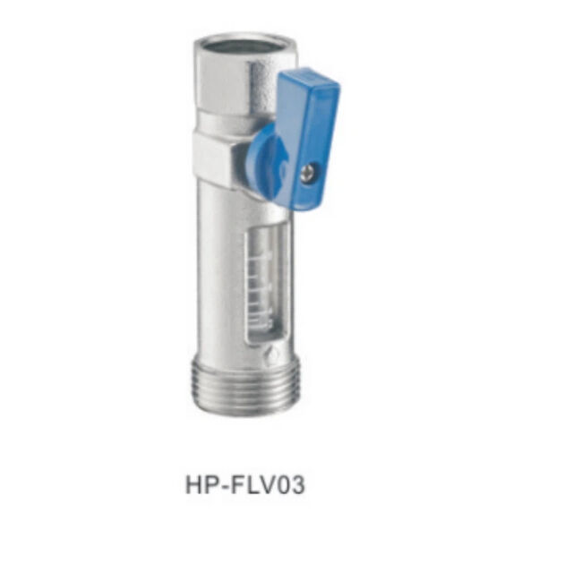 HP-FLV03 صمام موازنة نحاسي مع مقياس تدفق لنظام التدفئة