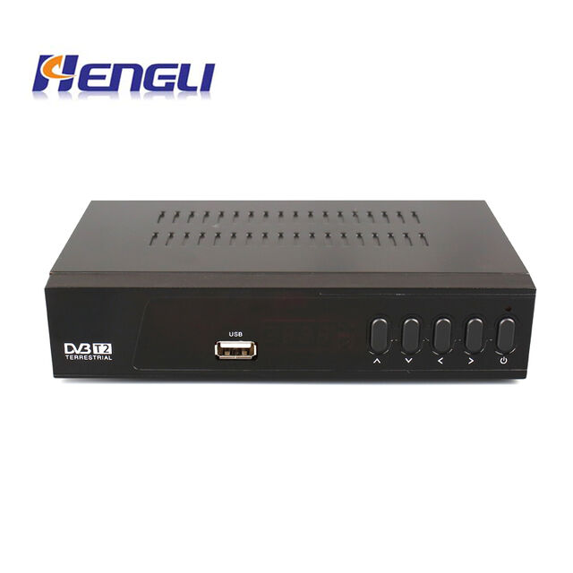 Récepteur TV numérique DVB-T2 OEM à prix d'usine MPEG-4 H.264/H.265 HEVC