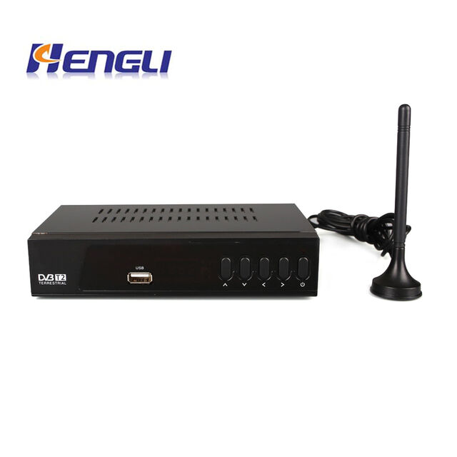 Récepteur TV numérique DVB-T2 OEM à prix d'usine MPEG-4 H.264/H.265 HEVC
