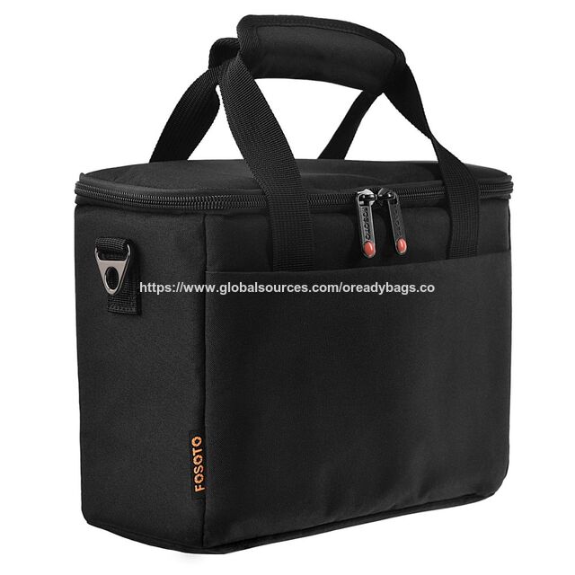 Bolsa de Câmera de Nylon Impermeável para Câmera Digital, Bolsa de Ombro para Vídeo para 1 Câmera + 2 Lentes