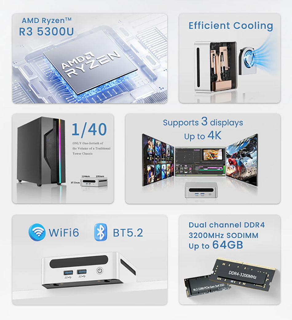 Small Windows Desktop Computer Buy China Wholesale Portable Compact Mini Desktop - Windows 11 Pro ...