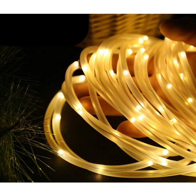 Luzes de Corda Solar à Prova d'Água para Festa, Pátio, Jardim - Cordão de Fada LED IP65