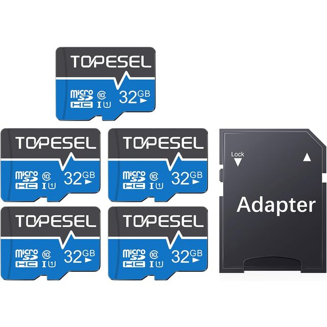 32GB Micro SD Card 2 Pack Memory Cards Micro SDHC UHS-I TF Card Class 10 for Camera/Drone/Dash Cam(2 Pack U1 32GB)