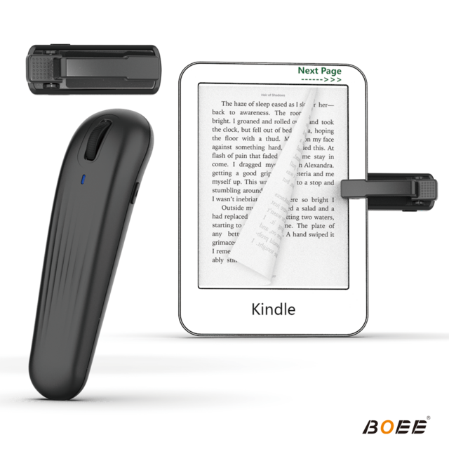 Robuster Seitenwender mit Kunststoff-Fernbedienung für Kindle Paperwhite, Kobo, E-Book-Tablets und Telefone - Verbessert das Leseerlebnis von Romanen