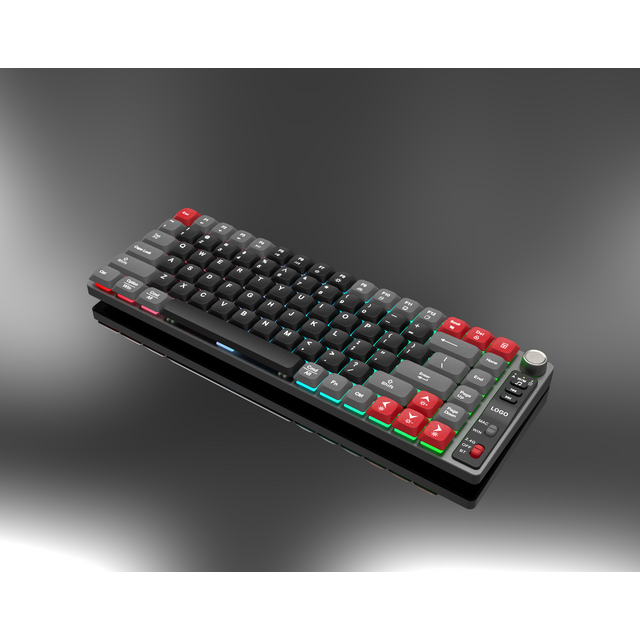 سعر المصنع بالجملة OEM ODM لوحة مفاتيح لاسلكية ميكانيكية للألعاب المكتبية مريحة RGB ذات تصميم منخفض