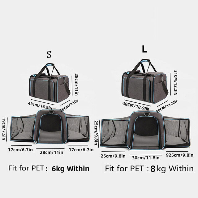 Sac de Transport Portable pour Animaux de Compagnie avec Extensions de Voyage Imperméable à Prix de Gros OEM 2026